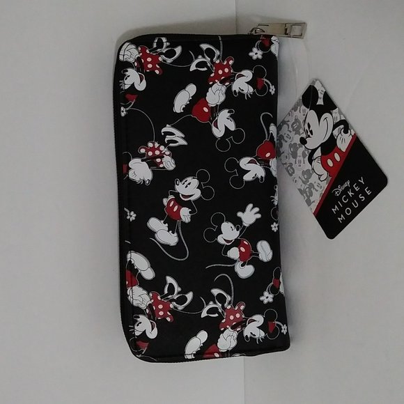Disney Bags Disneys Mickey Minnie Zip Around Wallet Poshmark